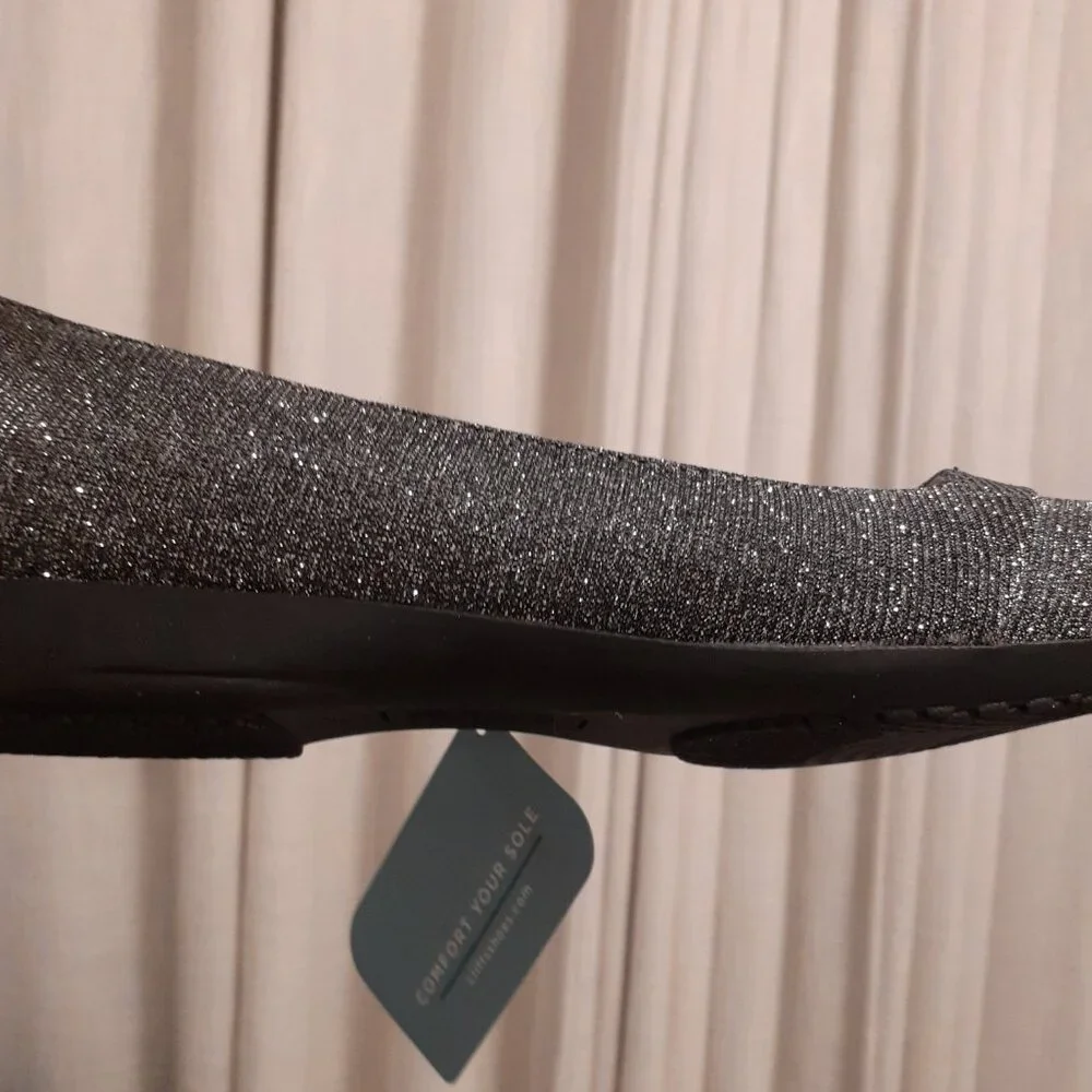 SILVER SPARKLE FLATS NEW WITH TAGS CLIFFS BY WHITE MOUNTAIN - Picture 13 of 13
